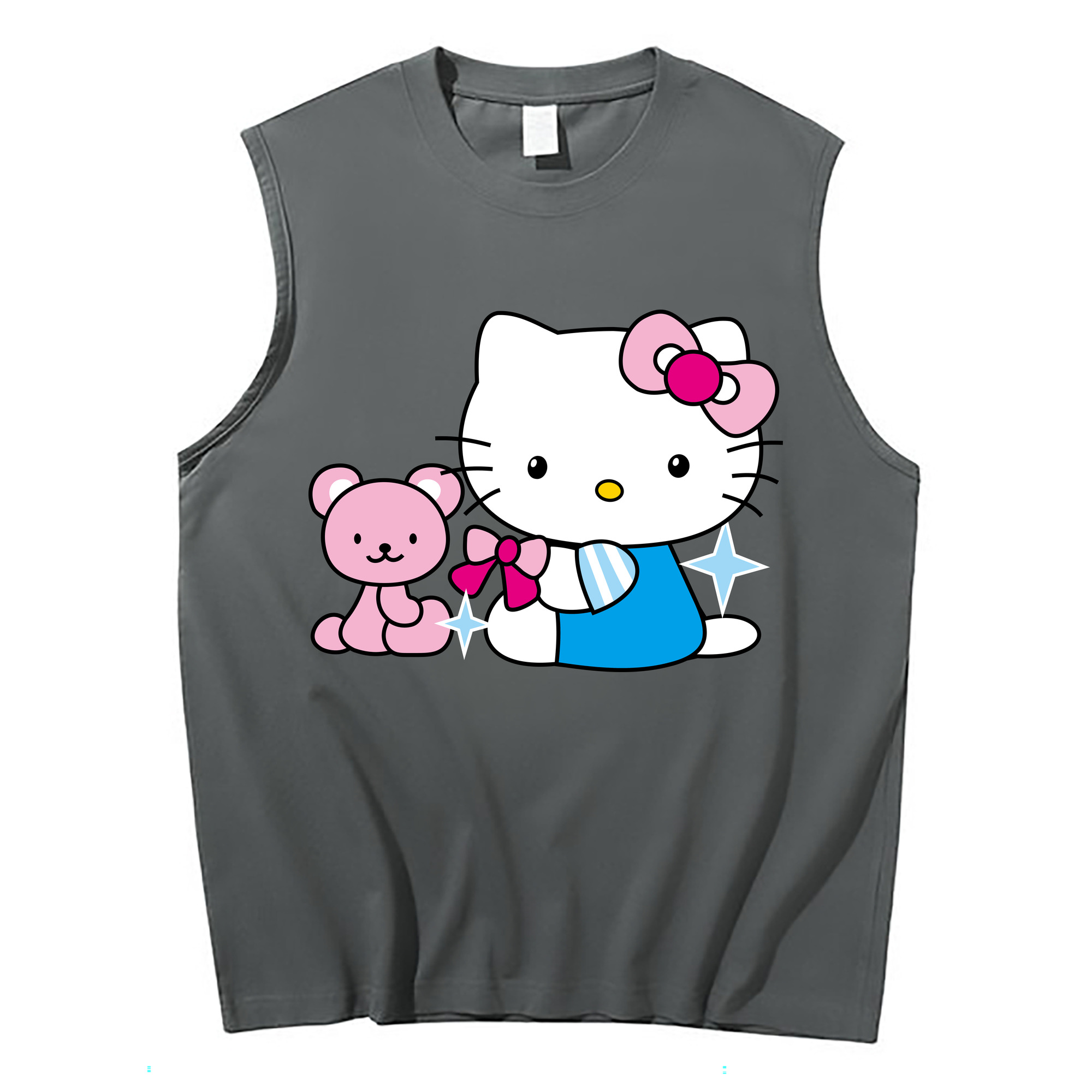 （画像用） Hello Kitty ハローキティ コットン100％タンクトップ（フロントプリント）